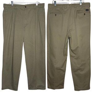 Vintage 2000s Dockers Khaki Tan Chino Pants Trousers 38 X 30L Made in Honduras